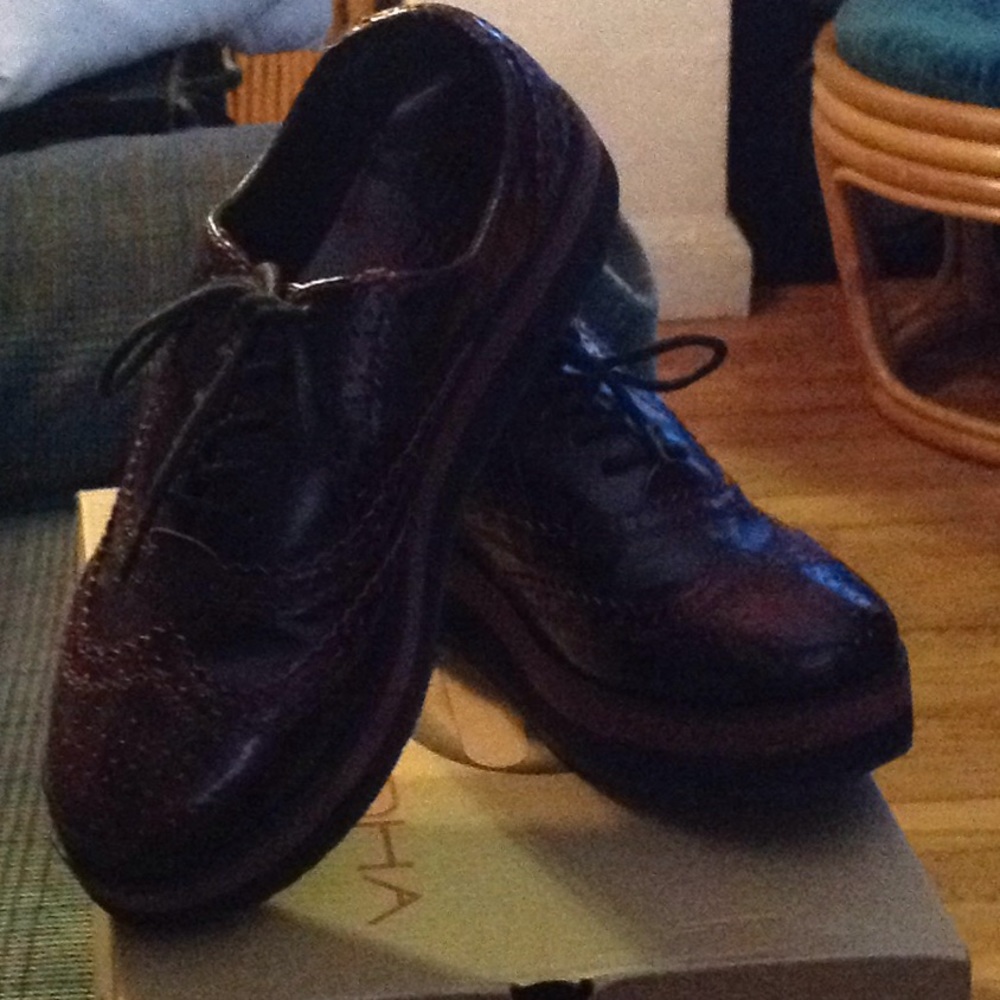 Burgundy spectator shoes!  These r cool